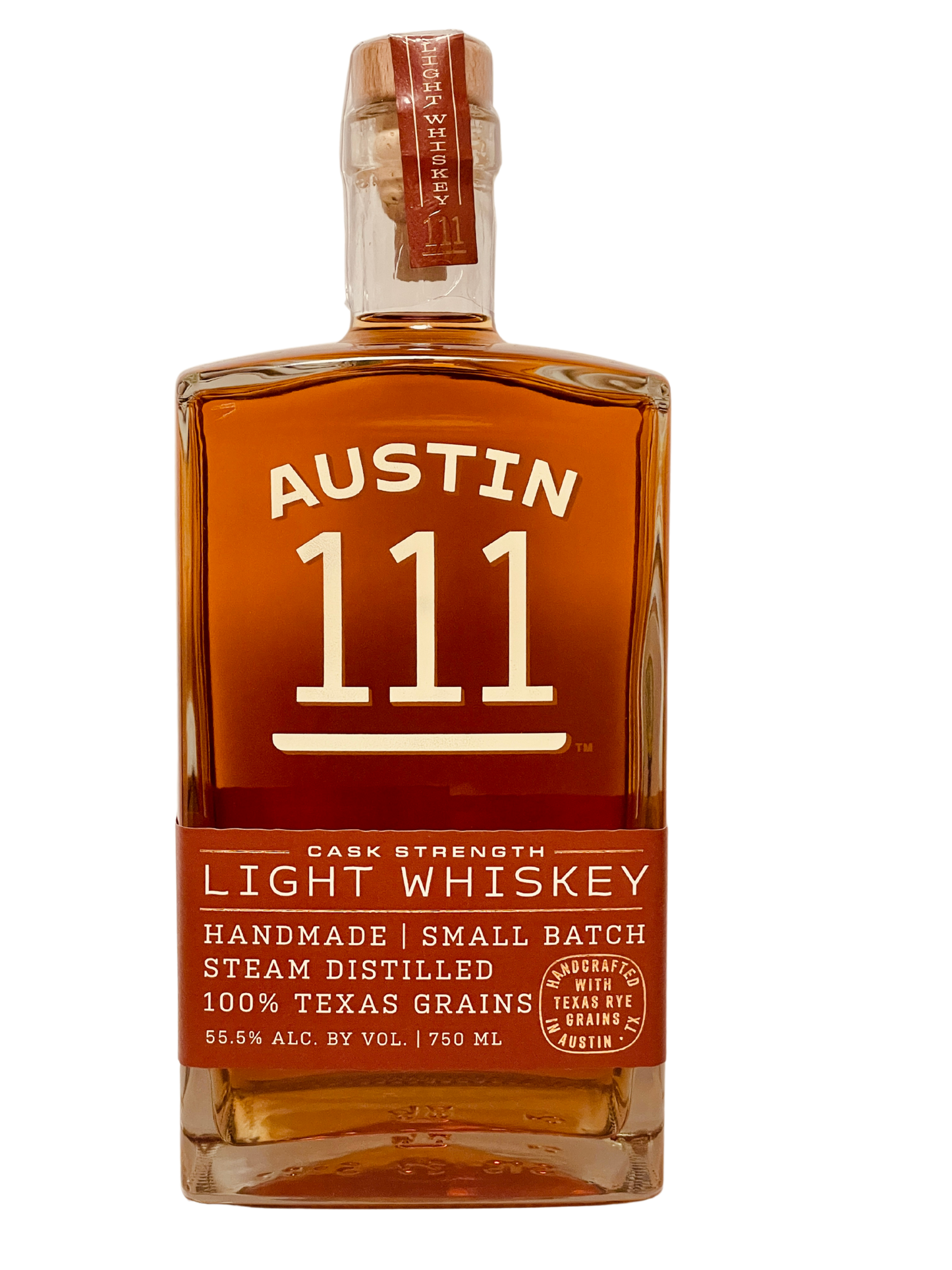 Austin 111 Cask Strength Light Whiskey with Rye